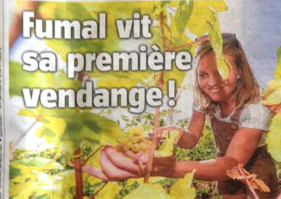 Fumal vit sa première vendange !