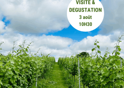 Visite guidée et dégustation ouverte au public le dimanche 3 août 2025