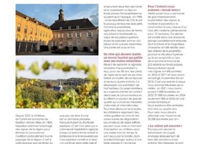 Des Bulles Belges: Au Château de Fumal, l&rsquo;investissement dans le patrimoine familial se conjuge avec histoire, agriculture et viticulture
