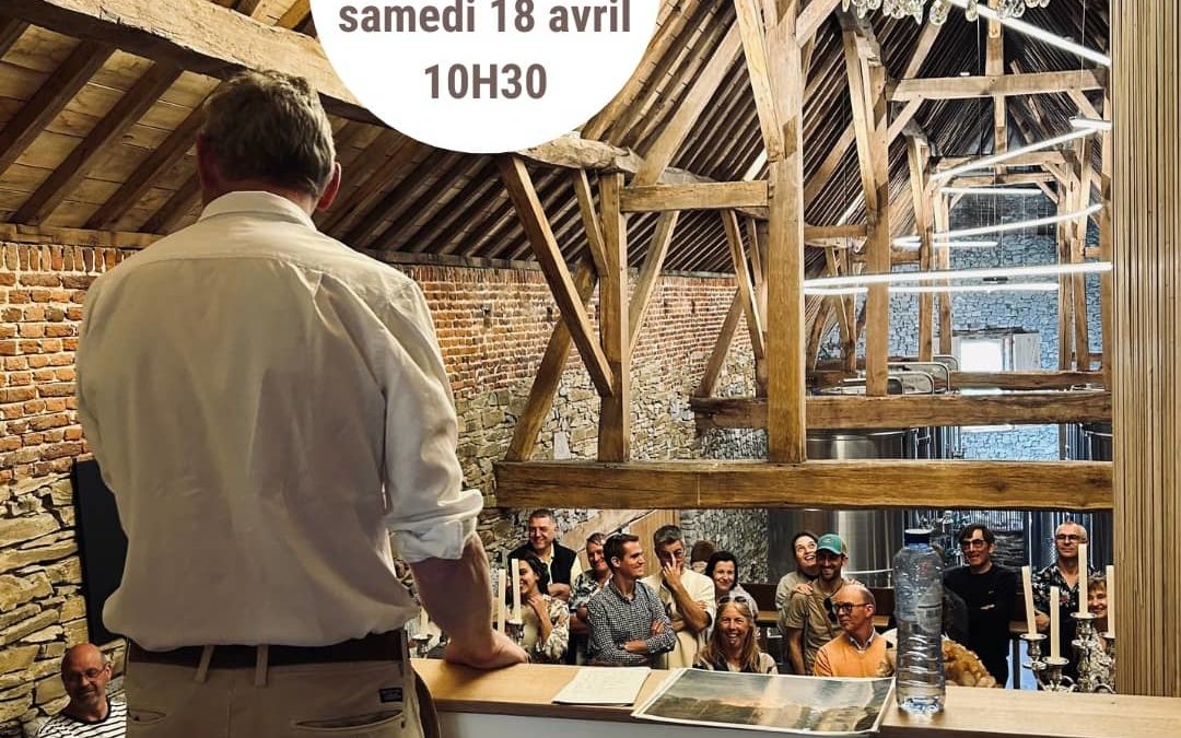 Visite guidée et dégustation ouverte au public le samedi 18 avril 2026 à 10h30